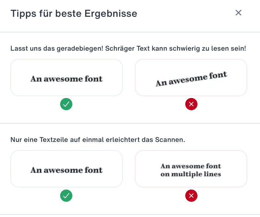 Font-Tipps für beste Ergebnisse Bild: Font-Tipps für beste Ergebnisse