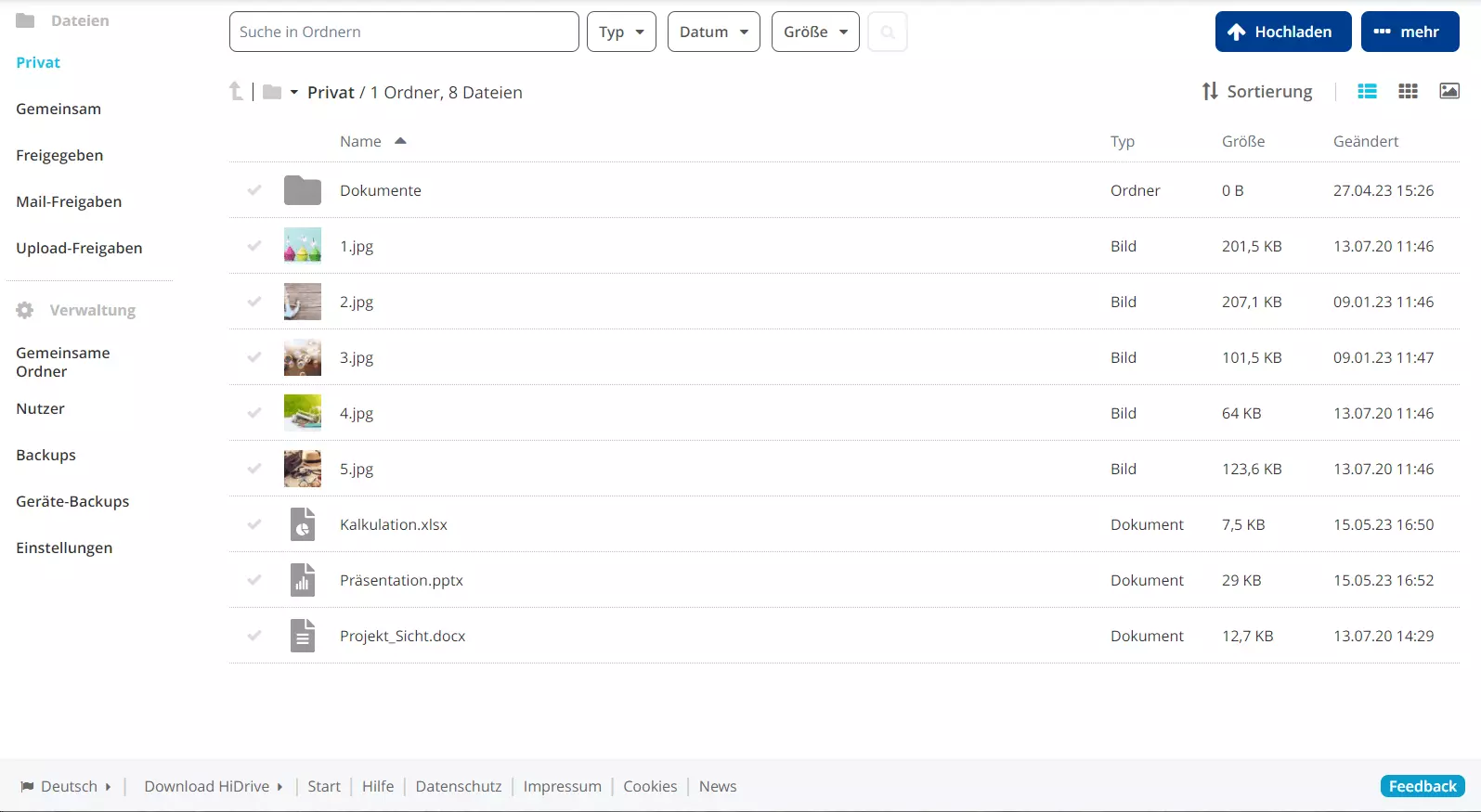 IONOS HiDrive Bild: IONOS HiDrive
